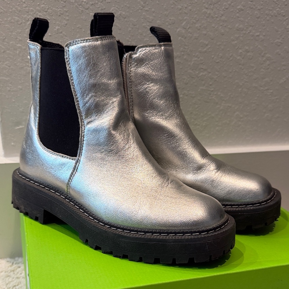 Girls Sam Edelman Silver Laguna Boots